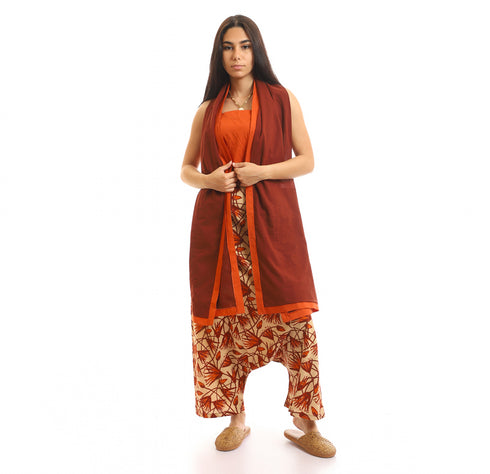 Cotton printed harem pants